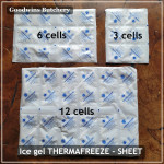 Ice gel THERMAFREEZE pengganti es batu THERMA FREEZE square sheet (price/cell)